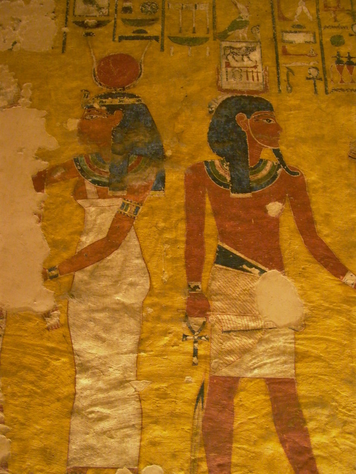Valle dei Re, affreschi all'interno di una tomba